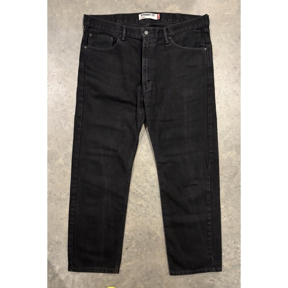 Levi’s 505 Jeans Men’s Sz 38x30 Black Dark Wash Straight Fit Classic